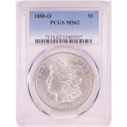 1880-O $1 Morgan Silver Dollar Coin PCGS MS62