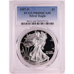 1997-P $1 Proof American Silver Eagle Coin PCGS PR69DCAM