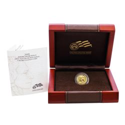 2008-W $5 Proof American Buffalo 1/10 oz. Gold Coin w/ Box & COA