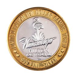 .999 Fine Silver Flamingo Casino Las Vegas, NV $10 Limited Edition Gaming Token