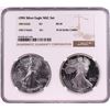 Image 1 : 1994 $1 American Silver Eagle Coin Set NGC MS69/PF69 Ultra Cameo