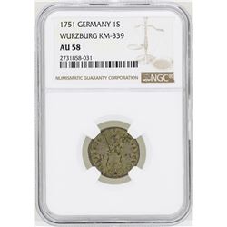 1751 Germany Schilling Wurzburg KM-339 NGC AU58