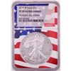 Image 1 : 2019-W $1 Proof American Silver Eagle Coin NGC PF70 Ultra Cameo Memorial Day Flag Core