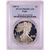 Image 1 : 1987-S $1 Proof American Silver Eagle Coin PCGS PR69DCAM