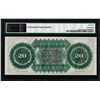 Image 2 : 1872 $20 State of South Carolina Obsolete Note PMG Gem Unc. 66EPQ Low Serial Number