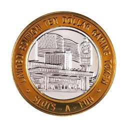 .999 Silver Slots A Fun Casino Las Vegas, NV $10 Limited Edition Casino Gaming Token