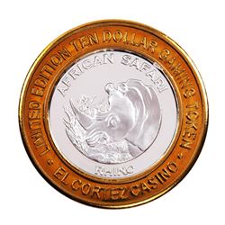 .999 Fine Silver El Cortez Hotel & Casino Las Vegas $10 Limited Edition Gaming Token
