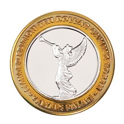 .999 Silver Caesars Palace Las Vegas, Nevada $10 Casino Limited Edition Gaming Token