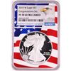 Image 1 : 2019-W $1 Proof American Silver Eagle Coin NGC PF70 Ultra Cameo Congratulations Flag
