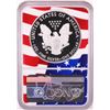 Image 2 : 2019-W $1 Proof American Silver Eagle Coin NGC PF70 Ultra Cameo Congratulations Flag