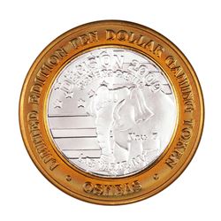 .999 Fine Silver Osheas Las Vegas, Nevada $10 Limited Edition Gaming Token