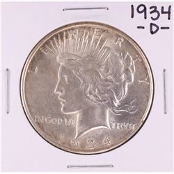 1934-D $1 Peace Silver Dollar Coin