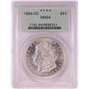 Image 1 : 1884-CC $1 Morgan Silver Dollar Coin PCGS MS64 Old Green Holder