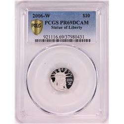 2006-W $10 American Platinum Eagle Coin PCGS PR69DCAM