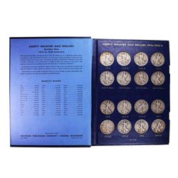 1916-1940 Walking Liberty Half Dollar Coin Set in Folders