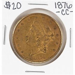 1876-CC $20 Liberty Head Double Eagle Gold Coin