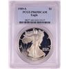 Image 1 : 1989-S $1 Proof American Silver Eagle Coin PCGS PR69DCAM