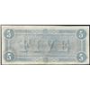 Image 2 : 1864 $5 Confederate States of America Note