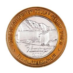 .999 Silver Flamingo Laughlin, NV $10 Casino Limited Edition Gaming Token