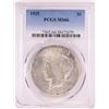 Image 1 : 1925 $1 Peace Silver Dollar Coin PCGS MS66