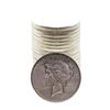 Image 1 : Roll of (20) Brilliant Uncirculated 1922 $1 Peace Silver Dollar Coins
