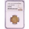 Image 1 : AH451-492 Ghaznavid Dinar A-1637 Ibrahim Gold Coin NGC Genuine