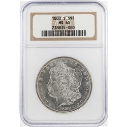 1880-S $1 Morgan Silver Dollar Coin NGC MS65