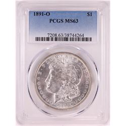 1891-O $1 Morgan Silver Dollar Coin PCGS MS63