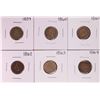 Image 1 : Set of 1859-1864 Copper Nickel Indian Cent Coins