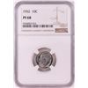 Image 1 : 1952 Proof Roosevelt Dime Coin NGC PF68
