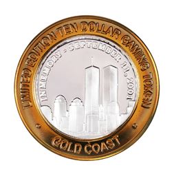 .999 Fine Silver Gold Coast Las Vegas, Nevada $10 Casino Limited Edition Gaming Token