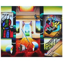 Ferjo "Picasso's Mother And Child" Original Oil On Canvas