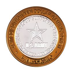 .999 Silver Palms Casino Las Vegas, NV $10 Casino Limited Edition Gaming Token