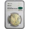 Image 2 : 1881-S $1 Morgan Silver Dollar Coin NGC MS62* Star CAC Amazing Toning