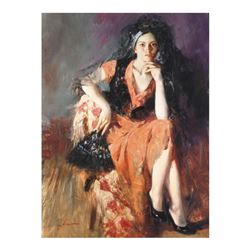 Pino (1939-2010) "Dreaming Madrid" Limited Edition Giclee on Canvas