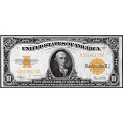 1922 $10 Gold Certificate Note