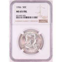 1956 Franklin Half Dollar Coin NGC MS65FBL