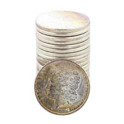 Roll of (20) Brilliant Uncirculated 1886 $1 Morgan Silver Dollar Coins Nice Toning