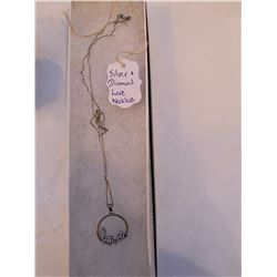 silver love necklace