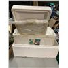 Image 1 : 2 Styrofoam coolers with lids