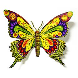 Patricia Govezensky- Original Painting on Cutout Steel "Butterfly CCXCIII"