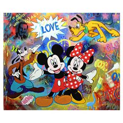 Nastya Rovenskaya- Original Oil on Canvas "Love & Smile"