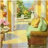 Image 2 : Sasha Yutkin, "Sun Parlor" Original Oil Painting on Canvas, Hand Signed with Letter of Authenticity.