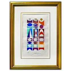 Yaacov Agam- Original Silkscreen on parchment Paper "Untitled"