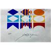 Image 3 : Yaacov Agam- Original Silkscreen on parchment Paper "Untitled"