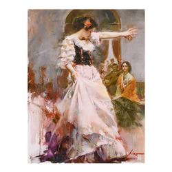 Pino (1939-2010), "Midnight Tango" Limited Edition Artist-Embellished Giclee on Canvas. Numbered and