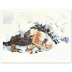 William Nelson, "Digging In" Limited Edition Lithograph, Numbered and Hand Signed by the Artist.