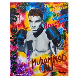 Nastya Rovenskaya- Mixed Media "Ali The Greatest"