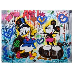 Nastya Rovenskaya- Mixed Media "It's All About Money"