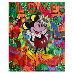 Nastya Rovenskaya- Mixed Media "The Answer is Love"